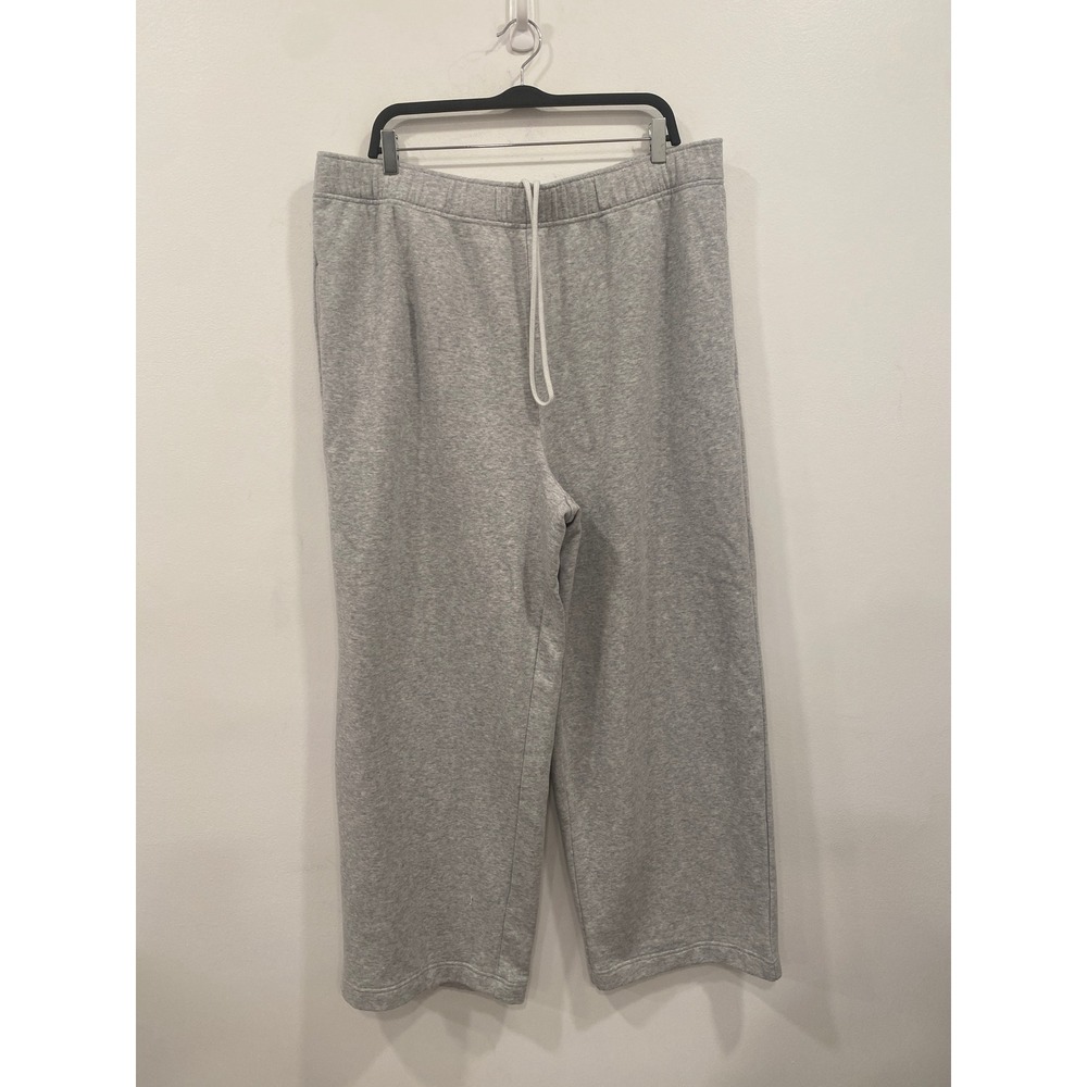 No Boundaries Sweatpants Womens Plus size 1X Grey Wide Leg Fleece Lounge Pants